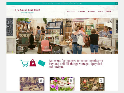 Vintage market website css squarespace website