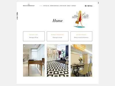 Business & style blog css squarespace website