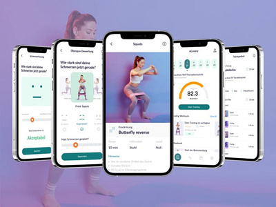 Fitness App animation app app ui design fitness app ui