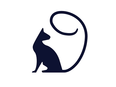 9 Lives Design logo 9 9 lives design animal branding cat logo negative space nine
