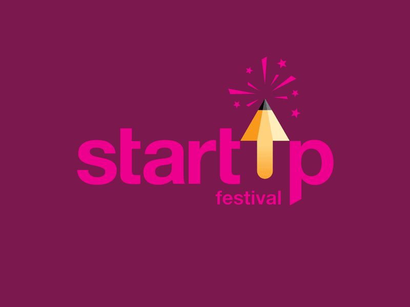 Start Up Nipissing Logo Series animated gif brand festival logo negative space pencil series start up