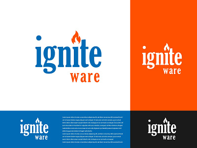 Ignite Ware Logo Design / Design Musketeer badge branding color composition crest design emblem form icon identity illustration insignia label mark monogram shape sign style symbol typography