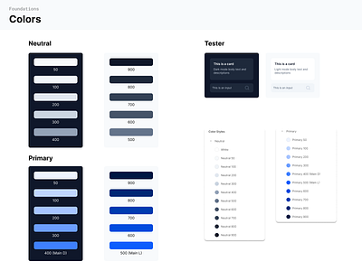 Colors that are part of the design system