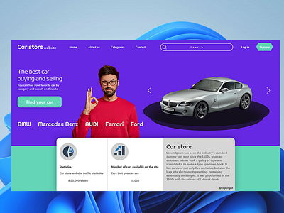 car store app branding design graphic design ui ux webdesign