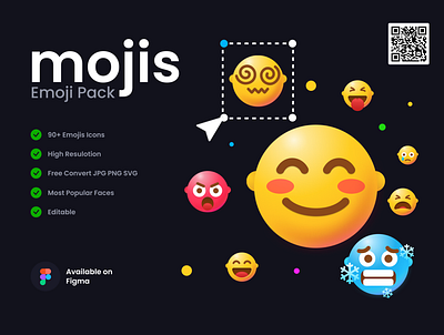 mojis - Emojis Icons Pack emojis figma graphic design icons ui