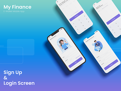 My Finance - Sign Up & Login Screen