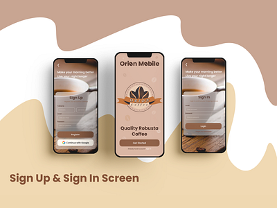 Sign Up & Login Screen