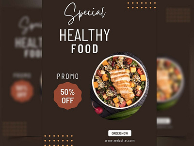 Food Flyer Design app banner branding business design flat flyer food graphic design icon illustration illustrator logo minimal typography ui ux vector web website