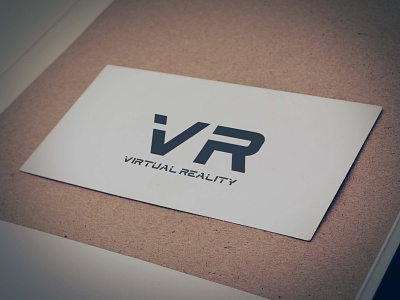 Virtual reality ( VR ) Logo Design app black branding business design flat graphic design icon illustration illustrator logo minimal typography ui ux vector virtual reality vr web website