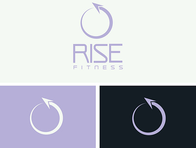 RISE Fitness Logo branding design graphic design logo logo design typography
