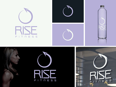 Rise Fitness Branding branding design graphic design logo logo design vector