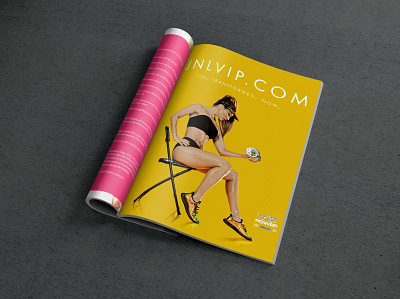 Fitness Magazine Advertisement ad design graphic design print