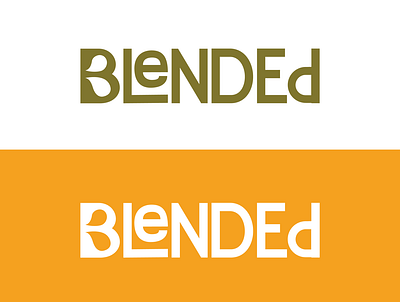 Blended branding design graphic design logo logo design typography