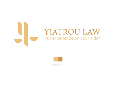 Yiatrou Law branding graphic design logo