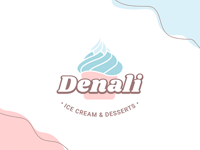 Denali Ice cream branding graphic design logo