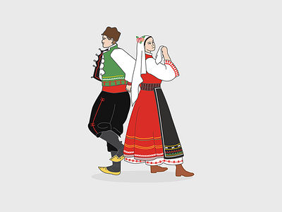 Bulgarian Traditional Dancers