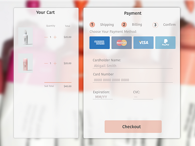 Credit Card Checkout: Daily UI #002