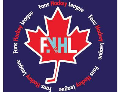 FansHL Logo (Canadian Hockey Fan Club) branding design graphic design illustration logo poster