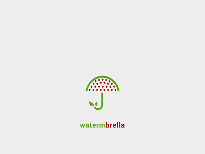 WATER+ WATRMELON + UMBRELLA - LOGO DESIGN awesomelogo brandiderntity branding brandmark companylogo design graphic design graphics designer illustrator logo logo.shanni logomaker minimalistlogo modernlogo pictorialmark professionallogo umbrellalogo vectorart watermelonlogo