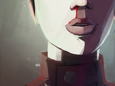 Tannis borderlands digital illustration photoshop red