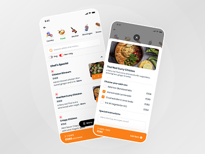 #2 Restaurant Digital Menu I In-store Ordering System 3d icons design digital menu food app food ordering system illustration interface restaurant app restaurant ordering system scan and pay ui ui8 ux