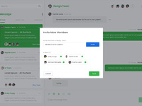 Chat and Invite - Team Management Dashboard UI Concept by Mahima ...