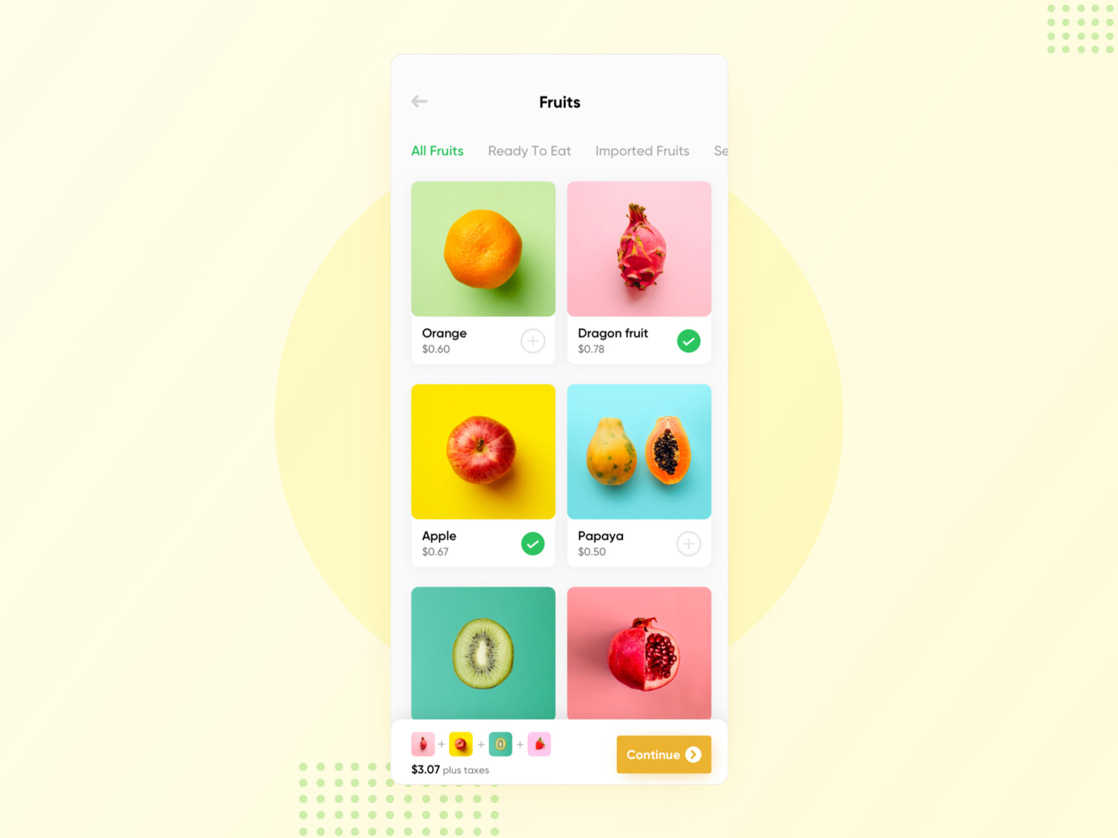 Fruits App Concept by Mahima Mahajan on Dribbble