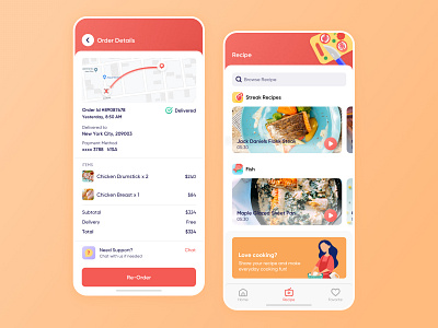 Food Order Detail and Recipe