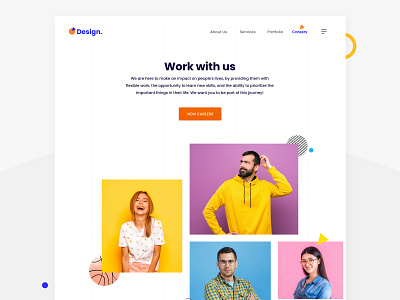 Careers Hero Design design hero design hero design studio homepage interface landing page minimal ui web design website design