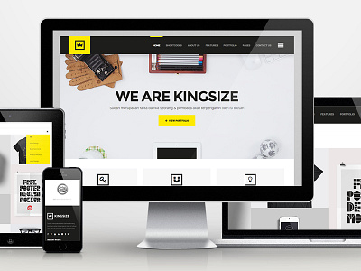 Kingsize WP mobile portfolio premium responsive themeforest wordpress