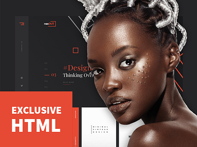 Nexout - Creative Ajax Portfolio Template dark design html light ltr mobile portfolio responsive rtl themeforest