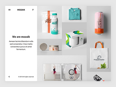 Mozaik design mockup modern portfolio responsive sketch themeforest ui wordpress