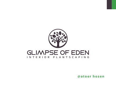 Brand Identity Design | Brand-GLIMPSE OF EDEN branding branding design clean design graphic design icon illustration logo logo design minimal vector