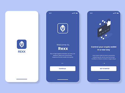 Crypto App On-Boarding Screens