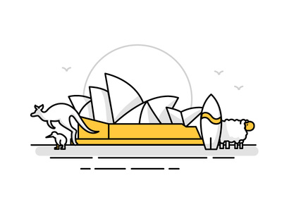 Australia / New Zealand Landmark Icons