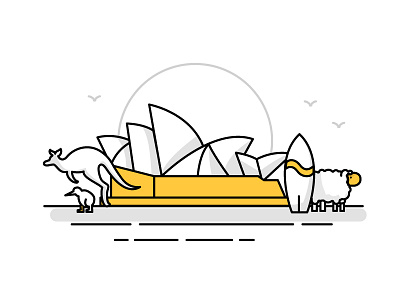 Australia / New Zealand Landmark Icons