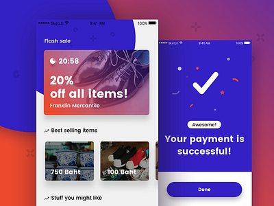 Flash Sale Payment buy card e commerce flash pay payment sale sell shop shopping success successful
