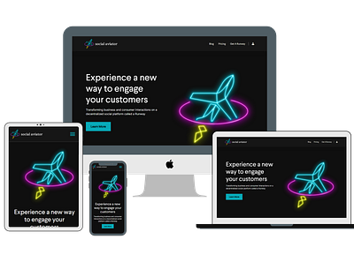 Social aviator Website animation branding design logo ui website website design wordpress