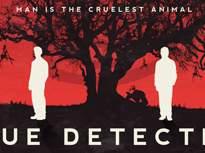 True Detective design graphic illustration poster print true detective yellow king