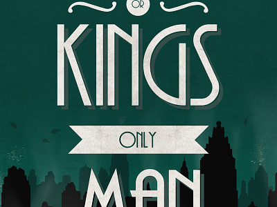 No Gods Or Kings Only Man andrew bioshock games gaming poster quote ryan typography video