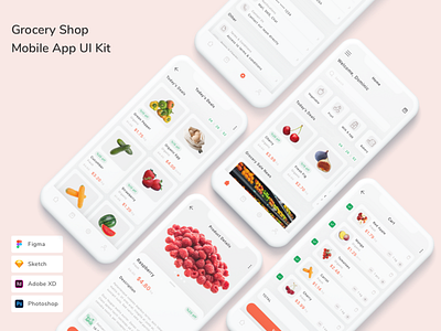 Grocery App graphic design grocery app mobile app design ui ui design uiux ux design