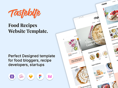 Food Recipes graphic design mobile app design ui ui design uiux ux design