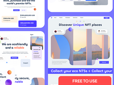 NFT Landing Page landing page landing page design mobile app design ui ui design ui ux design ux design web design