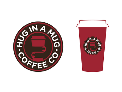 Hug In A Mug Coffee Co. branding coffee logo