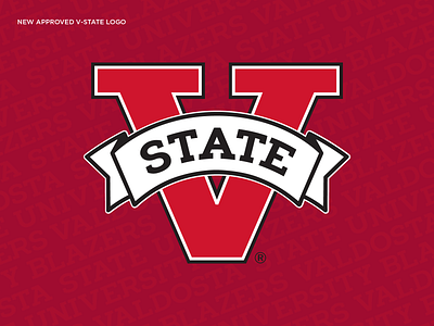 Valdosta State Athletic Mark athletic branding logo type typography