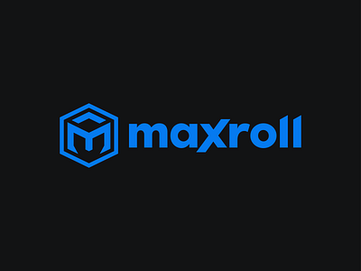 Maxroll Logo branding design logo typography vector