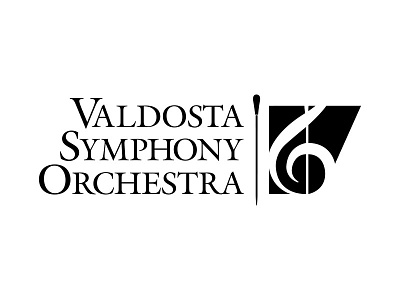 Valdosta Symphony Orchestra baton logo music sypmphony