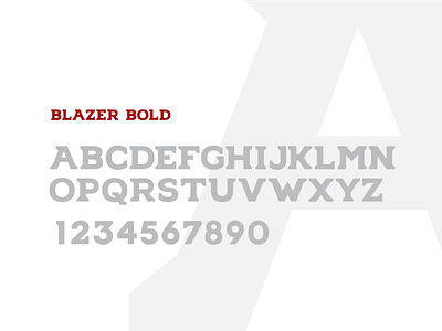 Blazer Bold Font athletic font type typography