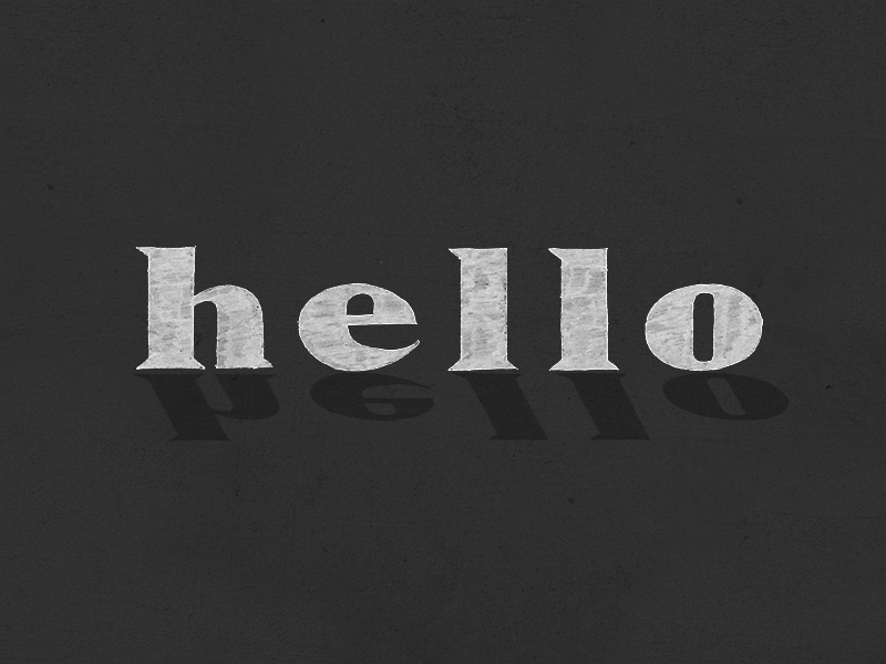 Hello Dribbble! handlettering hello lettering shadow texture