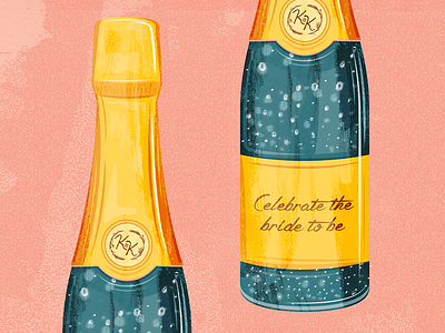 Pop a champagne bottle and celebrate! bottles bridal bubbles celebrate champagne illustration pop texture vector